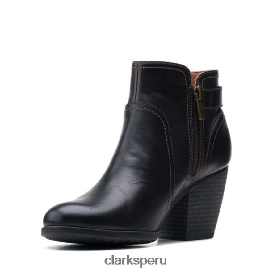 cuero negro clarks bergen vibe cuero negro mujer Clarks 40N4LX6432 cuero negro