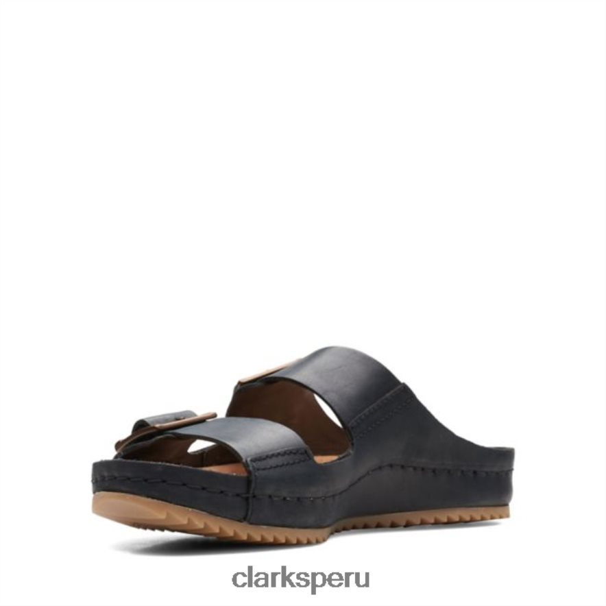 cuero negro clarks brookleigh sun cuero negro mujer Clarks 40N4LX6032 cuero negro