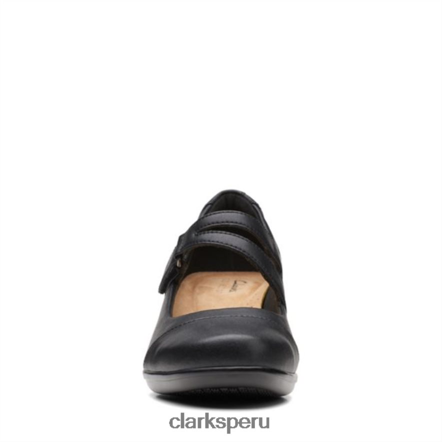 cuero negro emily clover clarks de cuero negro mujer Clarks 40N4LX6260 cuero negro