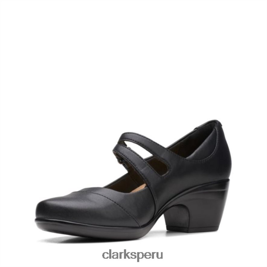 cuero negro emily clover clarks de cuero negro mujer Clarks 40N4LX6260 cuero negro