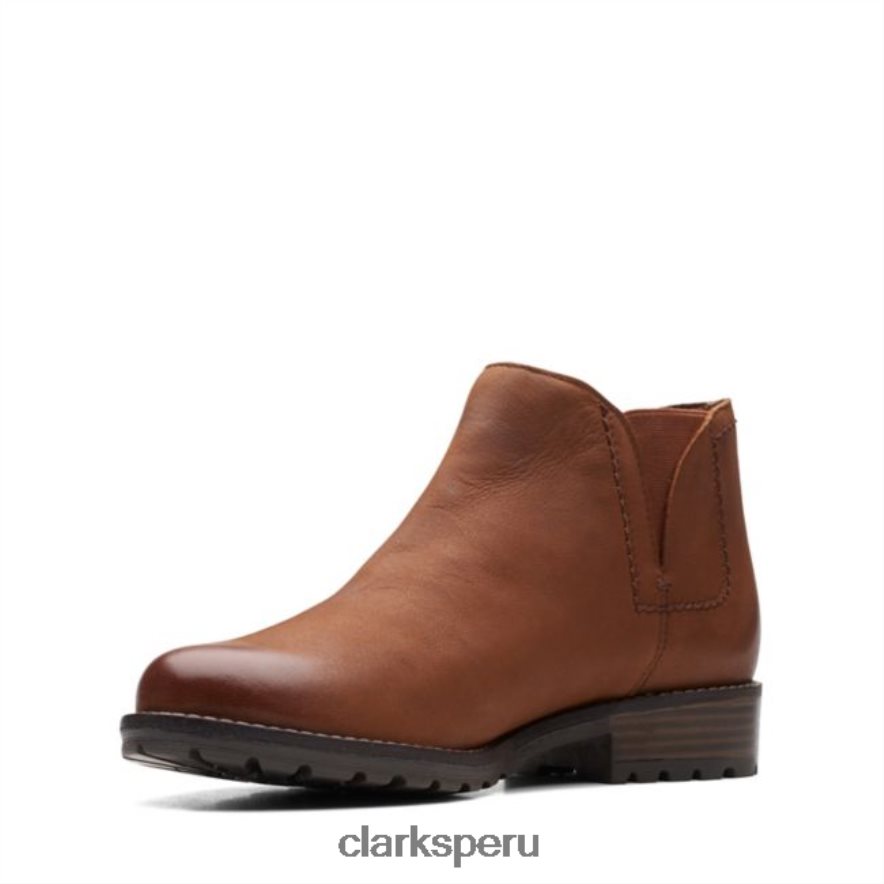 cuero tostado oscuro clarks clarkwell demi cuero tostado oscuro mujer Clarks 40N4LX6027 cuero bronceado oscuro