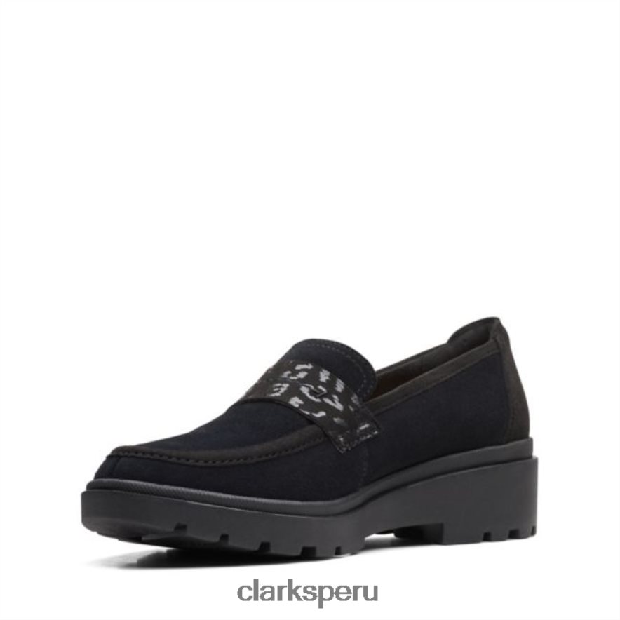 gamuza negra calla facilidad clarks de gamuza negra mujer Clarks 40N4LX6020 ante negro