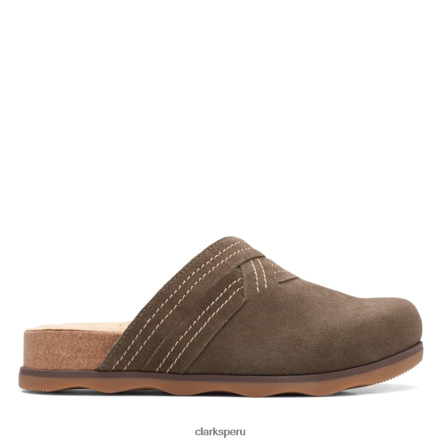 gamuza oliva oscuro brynn glide gamuza oliva oscuro clarks mujer Clarks 40N4LX6348 ante oliva oscuro