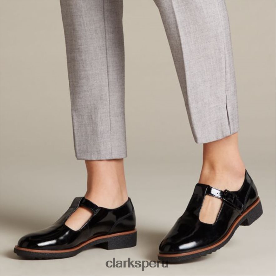 griff town patente negra clarks patente negra mujer Clarks 40N4LX5063 charol negro