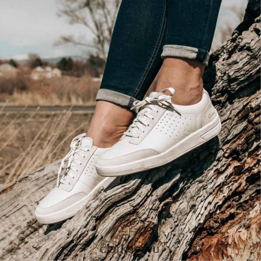 hero air lace cuero blanco clarks cuero blanco mujer Clarks 40N4LX6437 cuero blanco