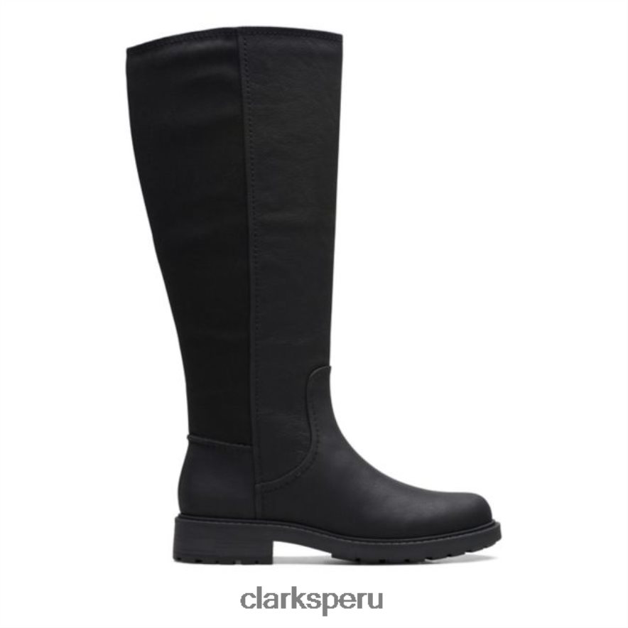 opal g bajo cuero negro clarks cuero negro mujer Clarks 40N4LX6151 cuero negro