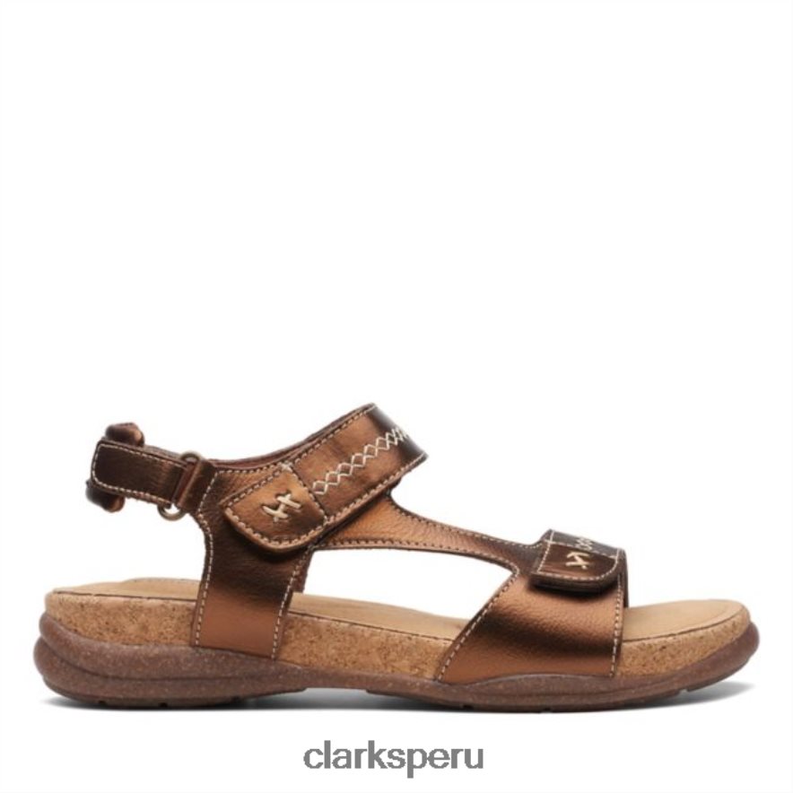 roseville mae cuero metalizado clarks cuero metalizado mujer Clarks 40N4LX6551 cuero metalizado