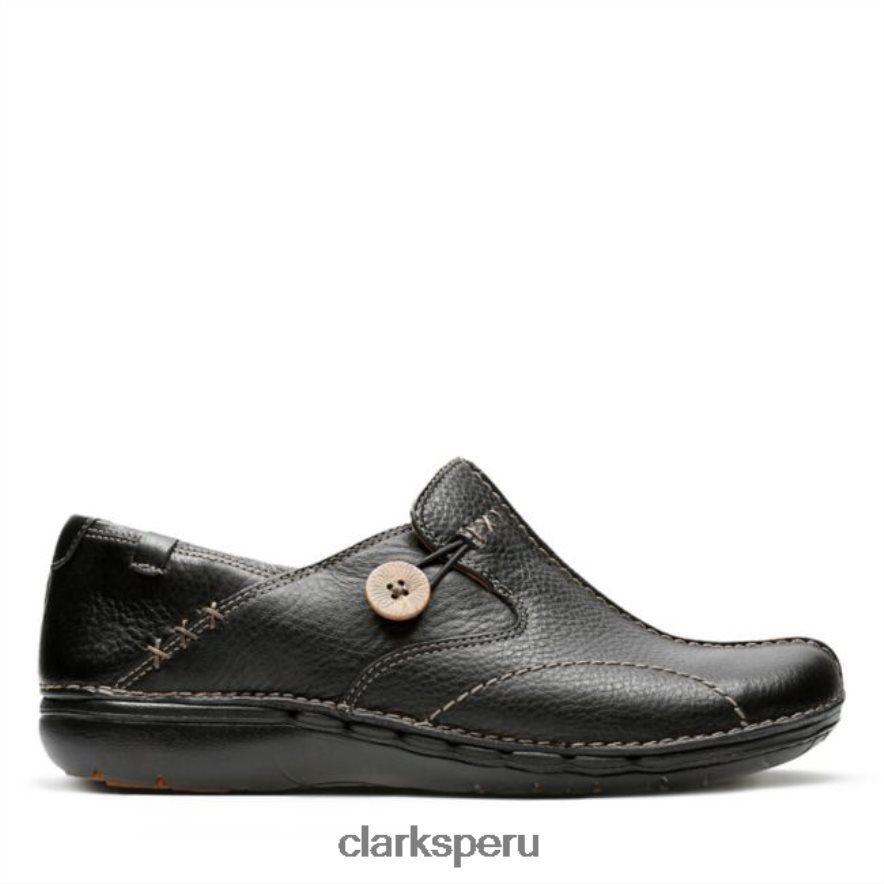 un loop cuero negro clarks cuero negro mujer Clarks 40N4LX5045 cuero negro