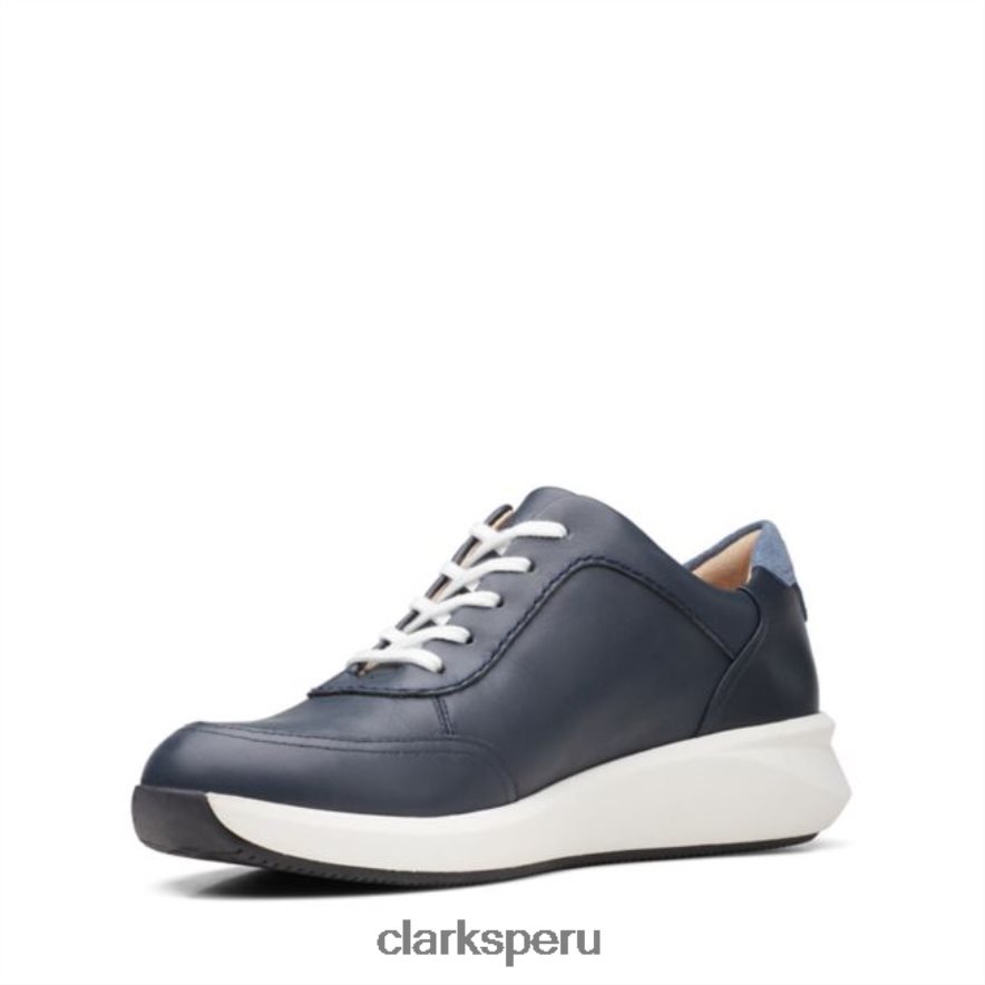 un rio mix cuero azul marino clarks cuero azul marino mujer Clarks 40N4LX5079 cuero azul marino