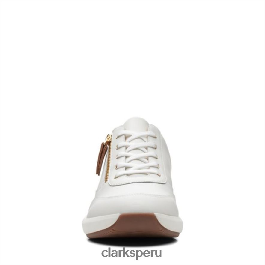un rio zip cuero blanco clarks cuero blanco mujer Clarks 40N4LX5093 cuero blanco