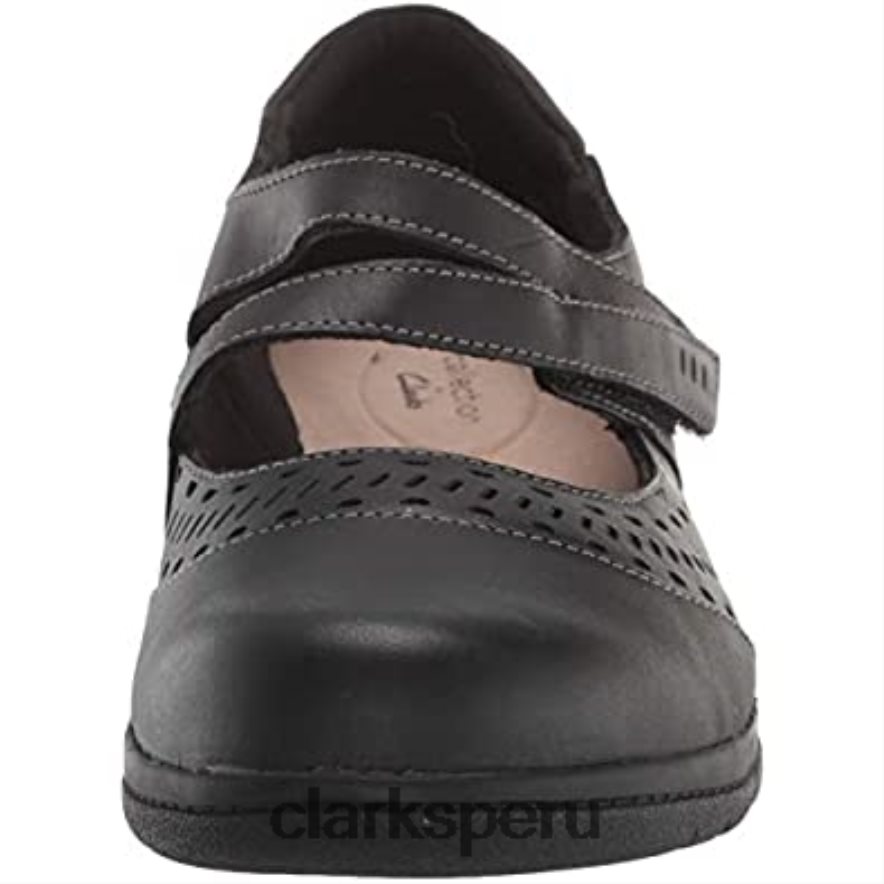 Clarks de cuero caído cheyn o nyx-azul marino para mujer mujer Clarks 40N4LX2183