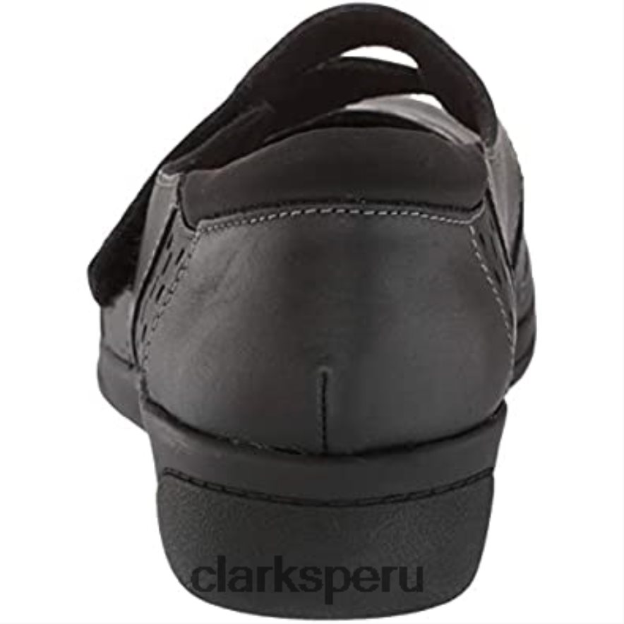 Clarks de cuero caído cheyn o nyx-azul marino para mujer mujer Clarks 40N4LX2183