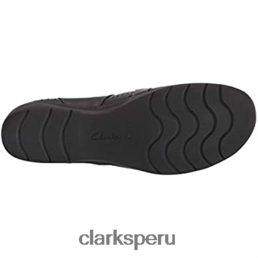 Clarks de cuero caído cheyn o nyx-azul marino para mujer mujer Clarks 40N4LX2183