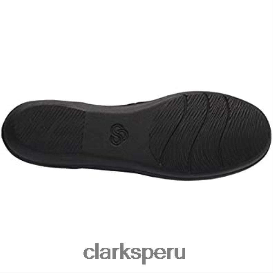 Mocasín clarks ayla river negro estampado serpiente sintético mujer Clarks 40N4LX1554 sintético estampado de serpiente negro