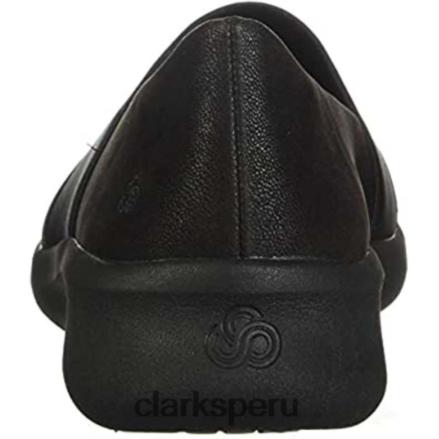 Mocasín clarks sillian 20 moon sintético negro para mujer mujer Clarks 40N4LX2769