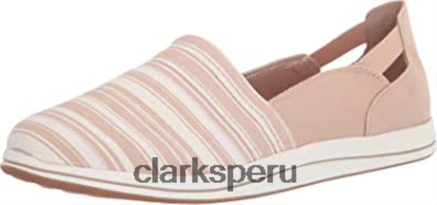 Mocasines Clarks Breeze Step de lona color topo para mujer mujer Clarks 40N4LX1979
