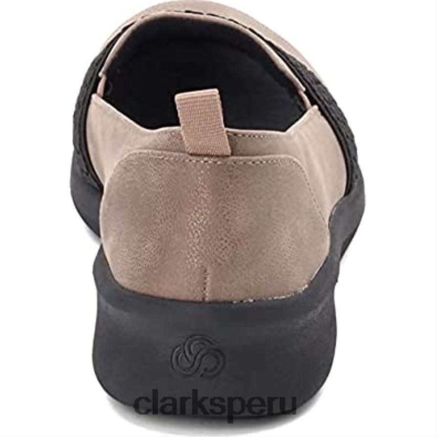 Mocasines Clarks Sillian 20 Zest de peltre para mujer mujer Clarks 40N4LX347 estaño