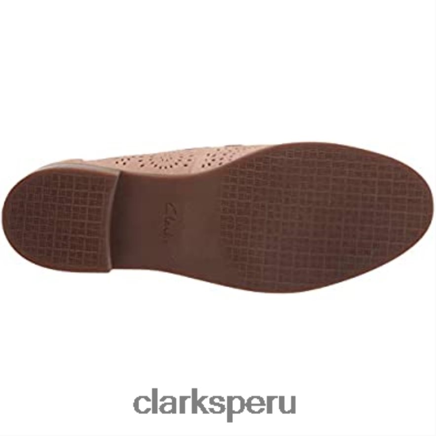 Mocasines Clarks Trish Rose de ante color arena para mujer mujer Clarks 40N4LX1291 gamuza arena