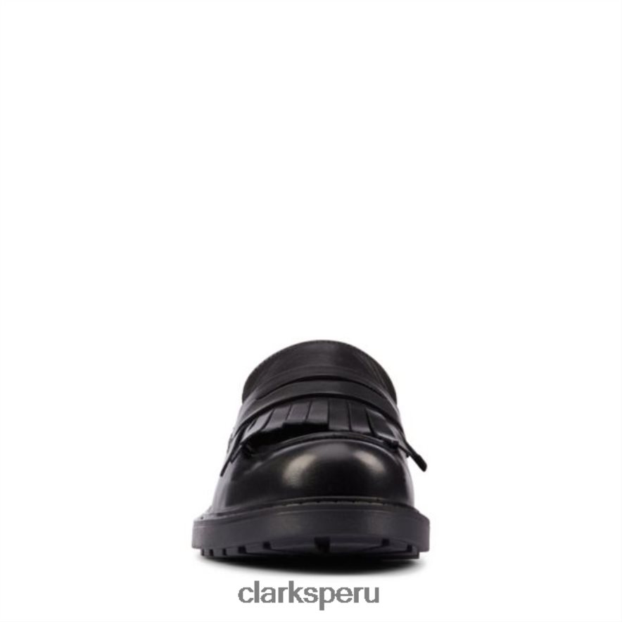 Mocasines clarks orinoco 2 de cuero negro brillante mujer Clarks 40N4LX6195 cuero negro alto brillo