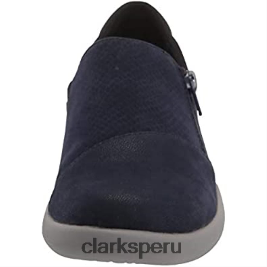 Mocasines clarks sillian 20 días azul marino para mujer mujer Clarks 40N4LX744 Armada