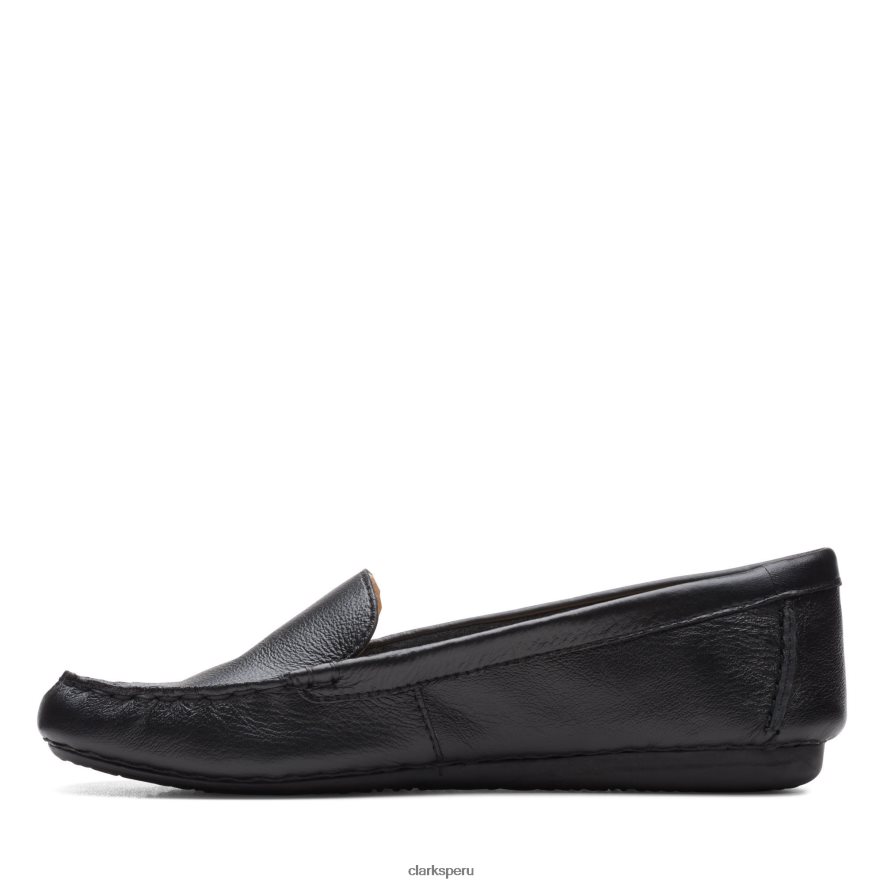 clarks pecas de cuero negro mujer Clarks 40N4LX3240 cuero negro