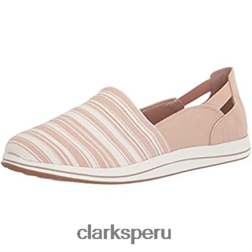 mocasín brisa para mujer clarks lona color topo mujer Clarks 40N4LX1981