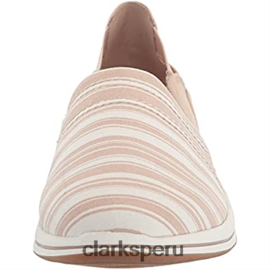 mocasín brisa para mujer clarks lona color topo mujer Clarks 40N4LX1981