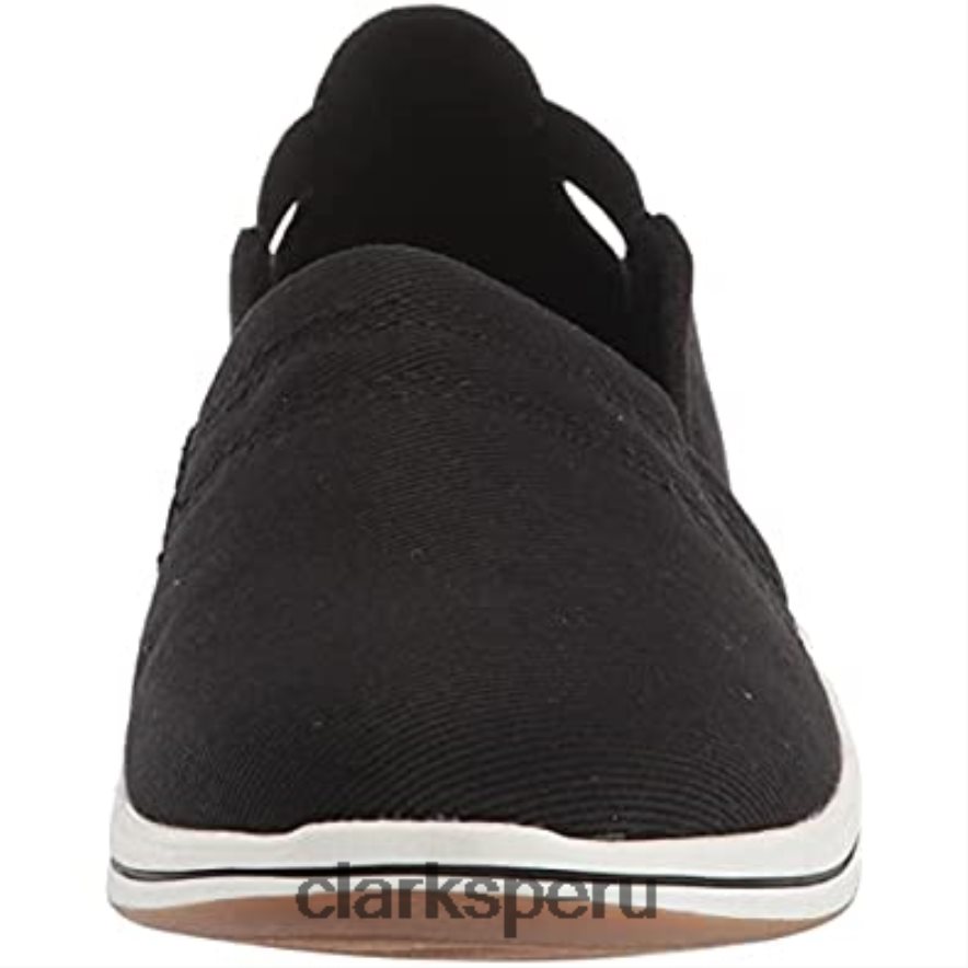 mocasín brisa para mujer clarks lona negra mujer Clarks 40N4LX2077