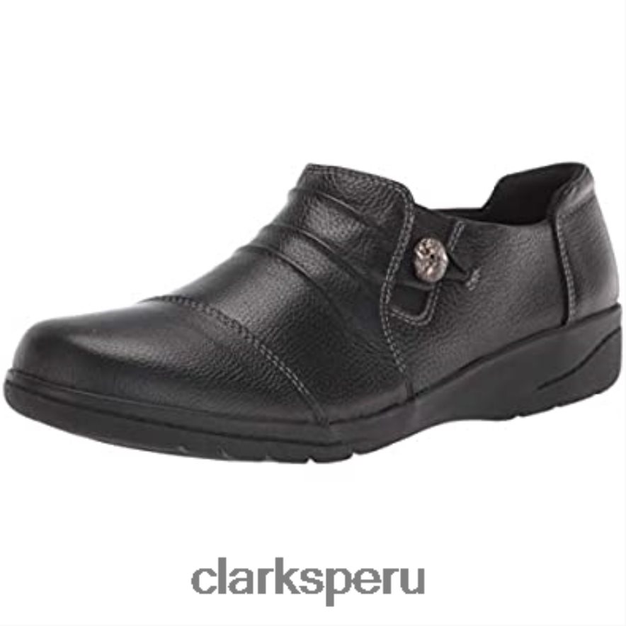 mocasín cheyn inca mujer clarks cuero negro mujer Clarks 40N4LX1759 cuero negro