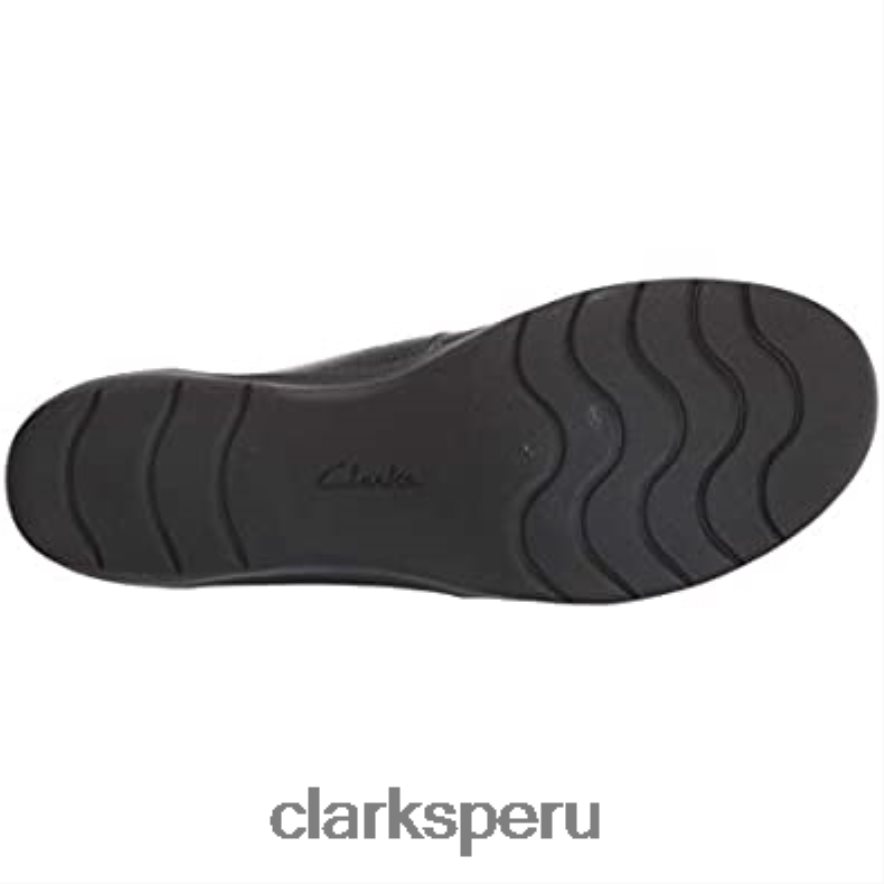mocasín cheyn inca mujer clarks cuero negro mujer Clarks 40N4LX1759 cuero negro
