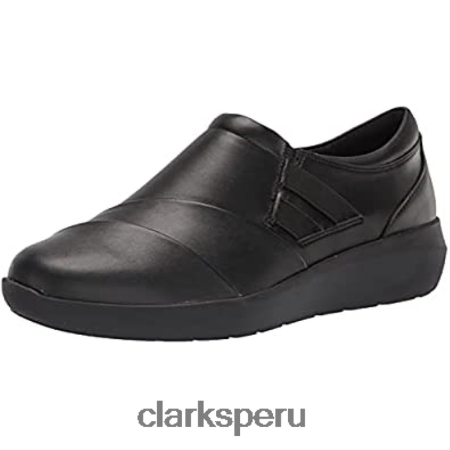 mocasín con botones kayleigh mujer clarks negro sintético mujer Clarks 40N4LX1253 negro sintético