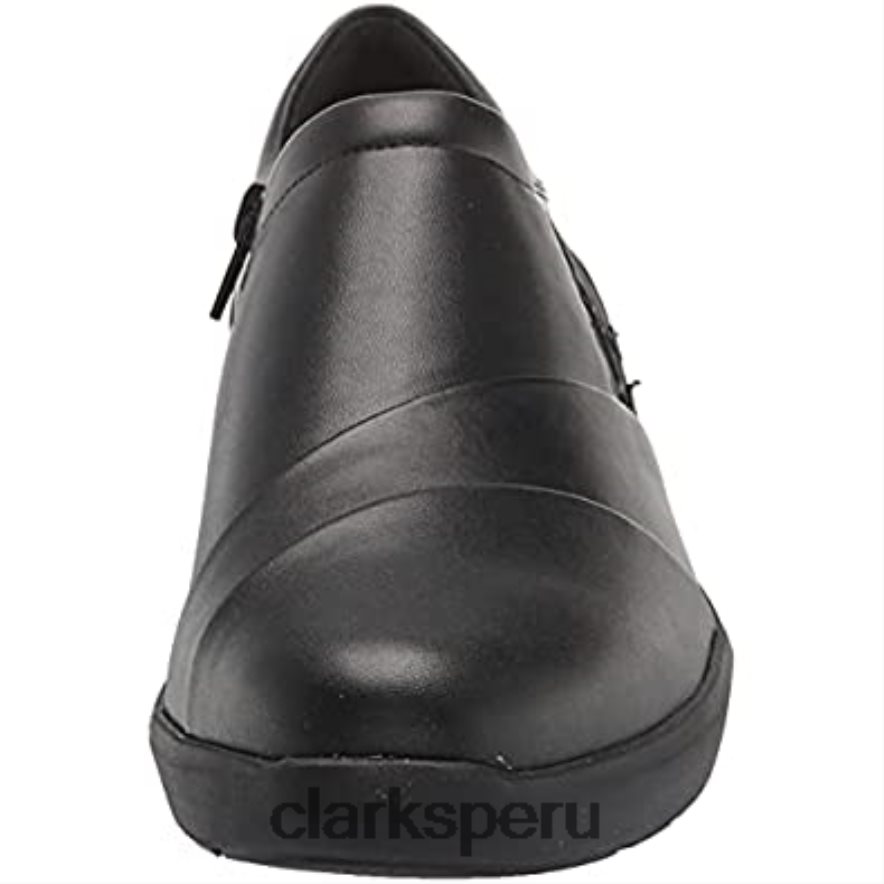 mocasín con botones kayleigh mujer clarks negro sintético mujer Clarks 40N4LX1253 negro sintético