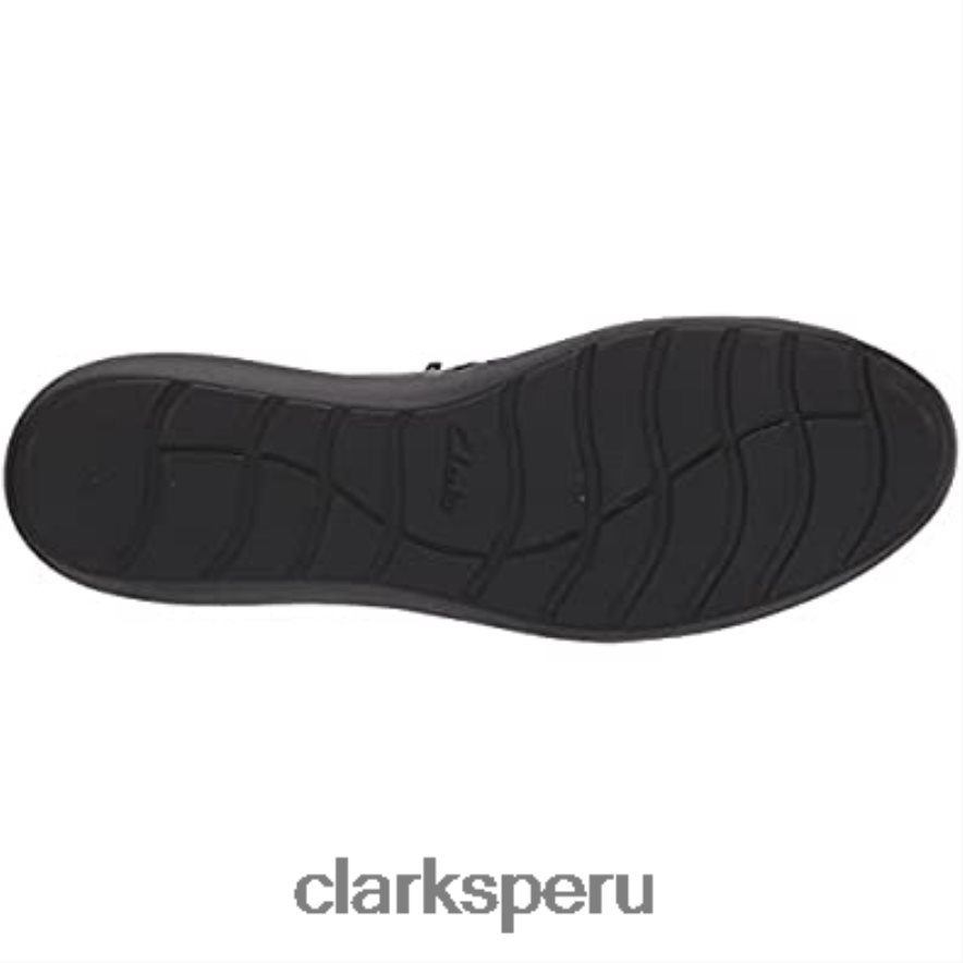 mocasín con botones kayleigh mujer clarks negro sintético mujer Clarks 40N4LX1253 negro sintético