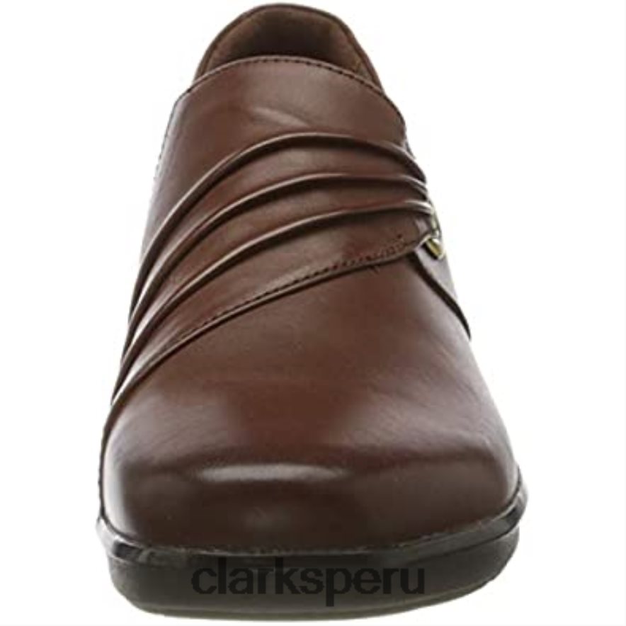 mocasín con brillo Hope para mujer marrón caoba ny mahoga ny clarks mujer Clarks 40N4LX502 caoba marrón caoba