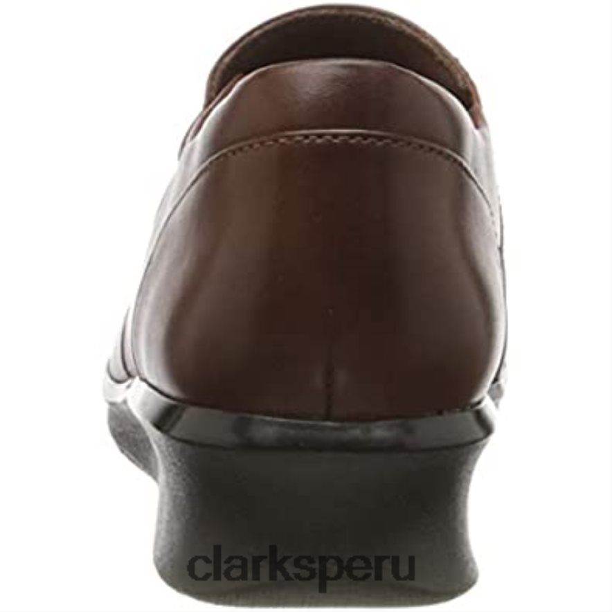 mocasín con brillo Hope para mujer marrón caoba ny mahoga ny clarks mujer Clarks 40N4LX502 caoba marrón caoba