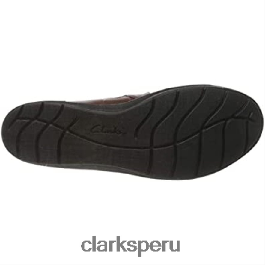 mocasín con brillo Hope para mujer marrón caoba ny mahoga ny clarks mujer Clarks 40N4LX502 caoba marrón caoba
