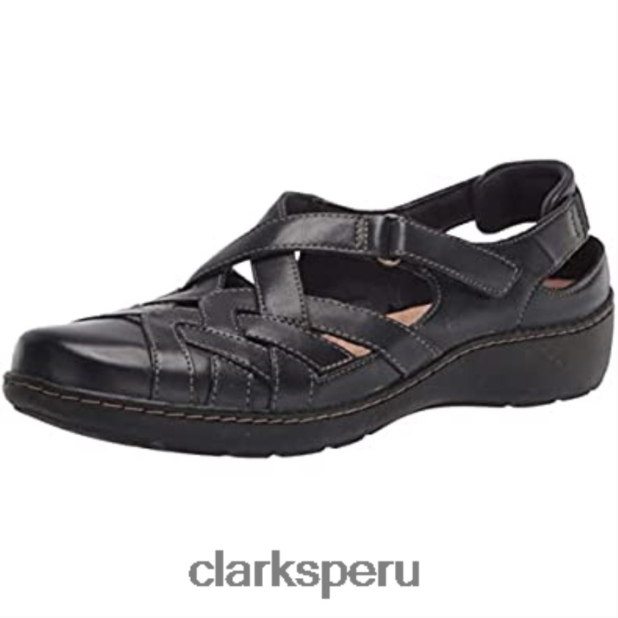 mocasín cora dream mujer plano clarks cuero marino mujer Clarks 40N4LX2925 cuero azul marino