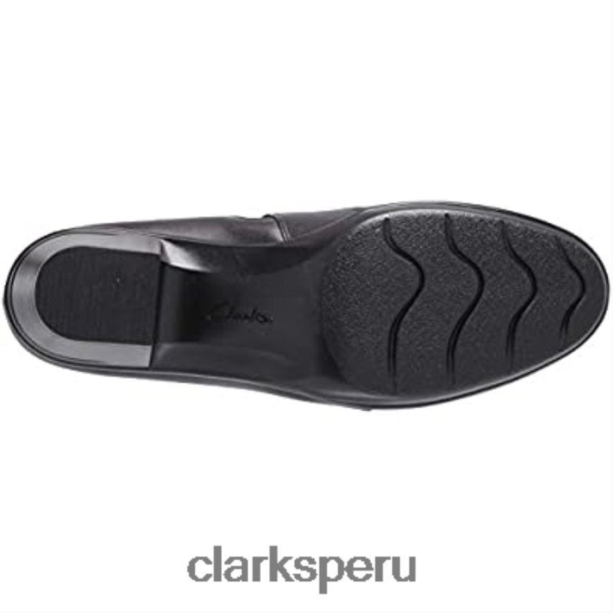 mocasín emslie summit negro cuero textil combi mujer clarks mujer Clarks 40N4LX2412 combi textil cuero negro