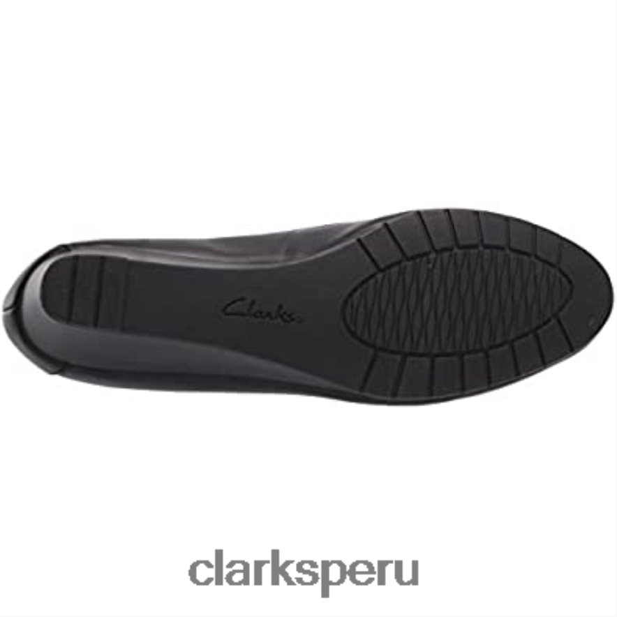 mocasín mujer mallory perla clarks negro piel sintética combi mujer Clarks 40N4LX1293 combi sintetico cuero negro