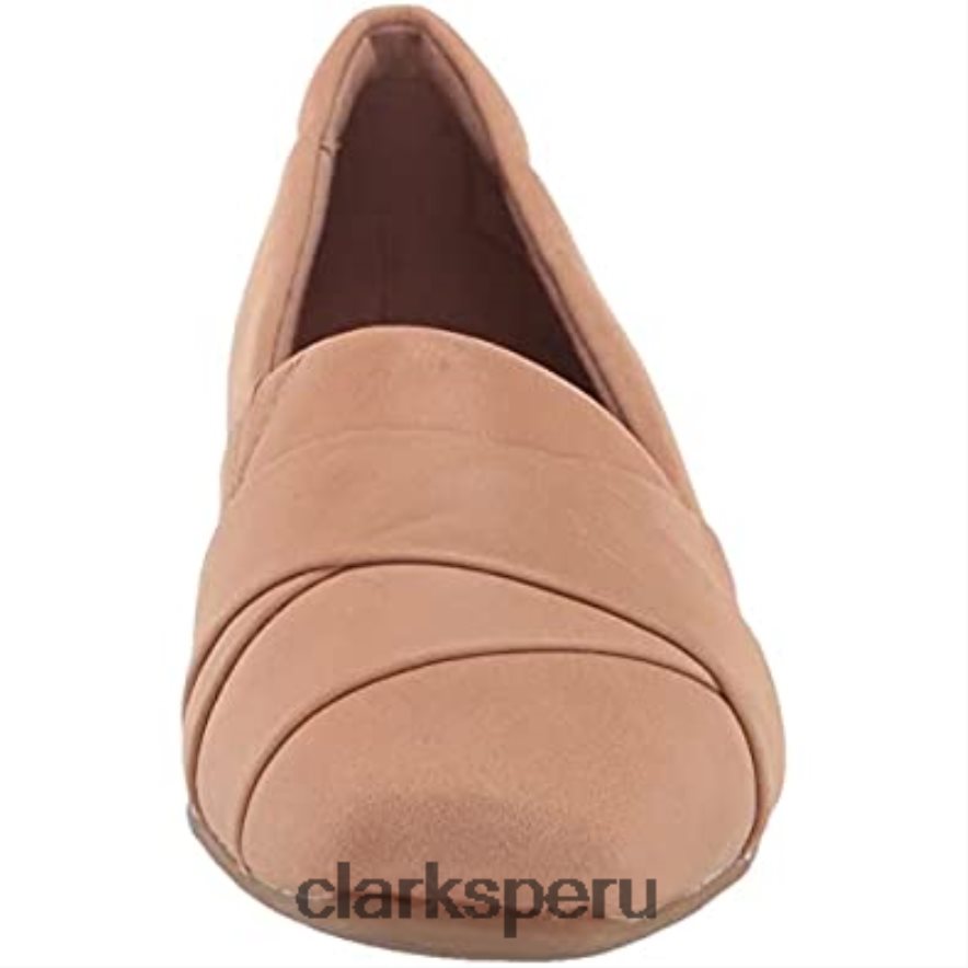 mocasín tilmont clara mujer piel praliné planos clarks mujer Clarks 40N4LX596 cuero praliné