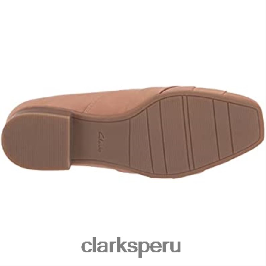 mocasín tilmont clara mujer piel praliné planos clarks mujer Clarks 40N4LX596 cuero praliné