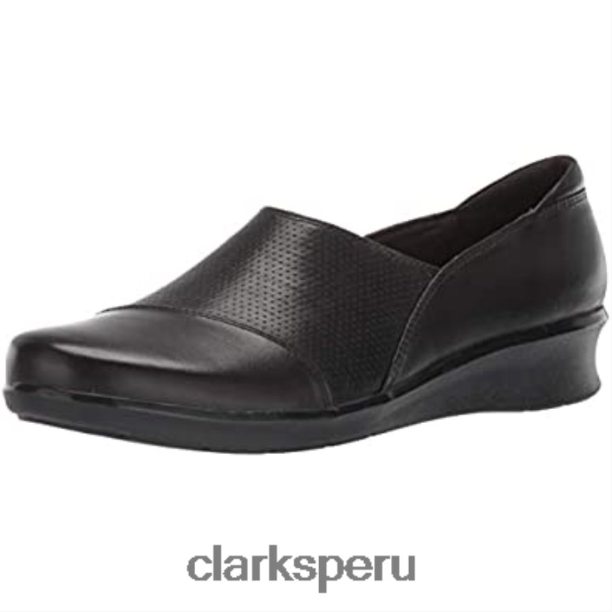 mocasines Hope Porter para mujer de cuero negro clarks mujer Clarks 40N4LX1358 cuero negro