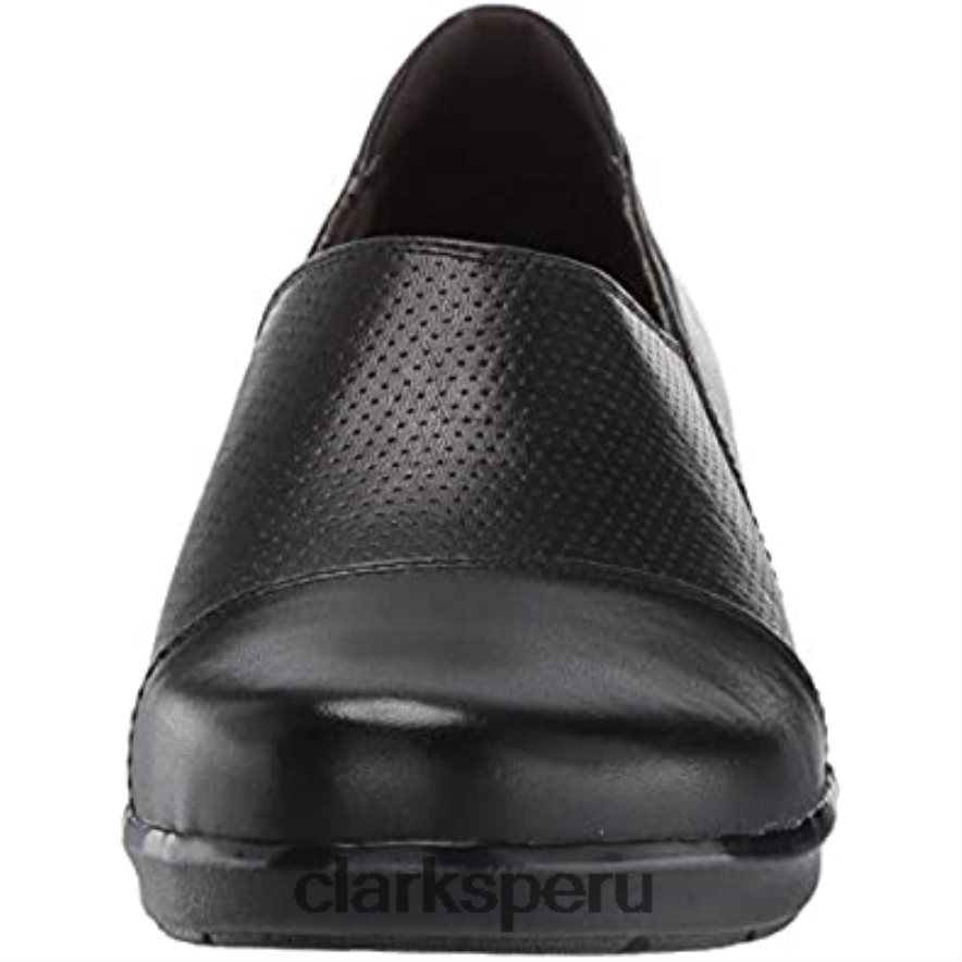 mocasines Hope Porter para mujer de cuero negro clarks mujer Clarks 40N4LX1358 cuero negro