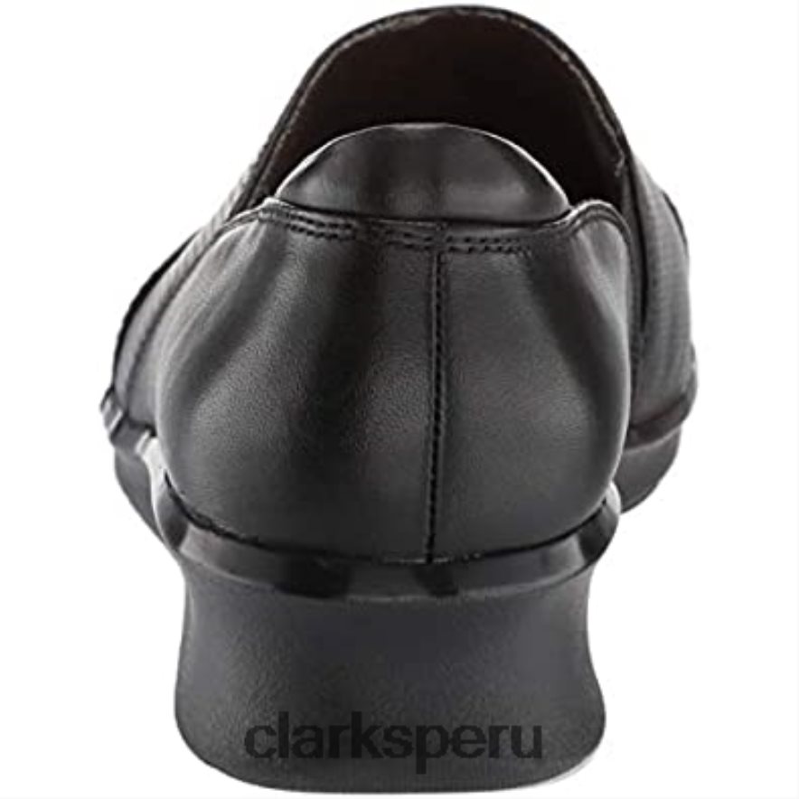 mocasines Hope Porter para mujer de cuero negro clarks mujer Clarks 40N4LX1358 cuero negro