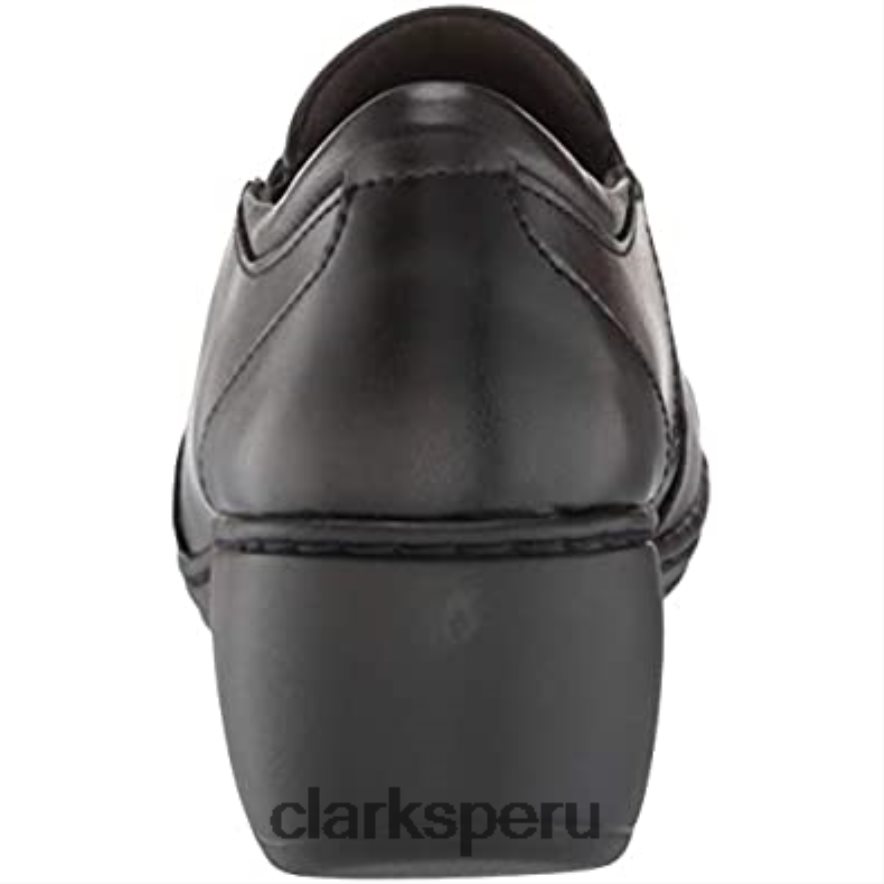 mocasines channing haley para mujer de cuero negro clarks mujer Clarks 40N4LX1270 cuero negro