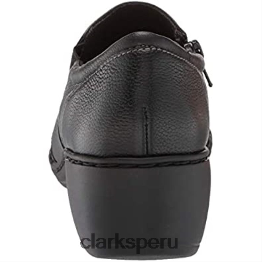mocasines channing park de cuero negro para mujer clarks mujer Clarks 40N4LX2236 cuero negro