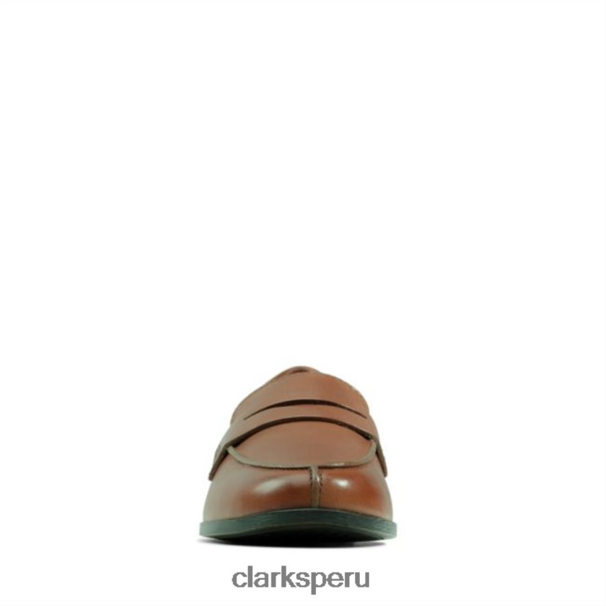 mocasines clarks hamble de cuero tostado cuero tostado mujer Clarks 40N4LX5083 cuero marrón