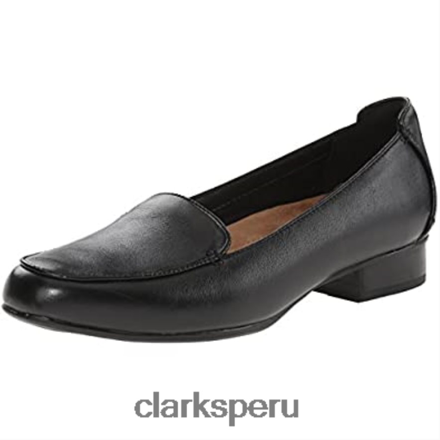 mocasines clarks keesha luca con puntera cerrada para mujer de cuero negro mujer Clarks 40N4LX2981 cuero negro