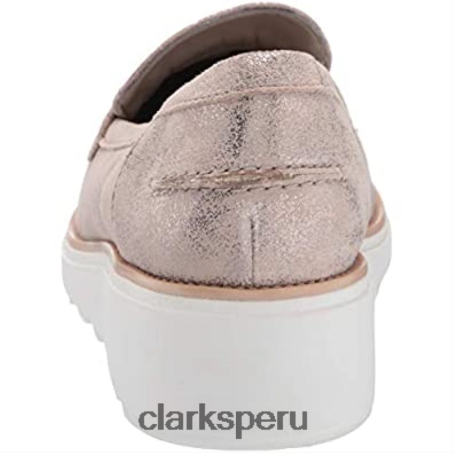 mocasines clarks sharon gracie pen ny de gamuza peltre para mujer mujer Clarks 40N4LX2968 gamuza peltre