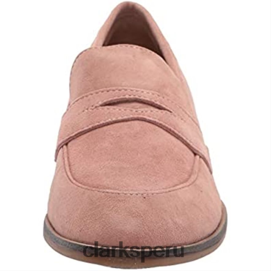 mocasines clarks trish rose de gamuza rosa para mujer mujer Clarks 40N4LX1432 gamuza rosa